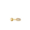 Ania Haie Gold Sparkle Crawler Barbell Single Earring_0