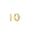 Ania Haie Gold Kyoto Opal Cabochon Huggie Hoop Earrings_0