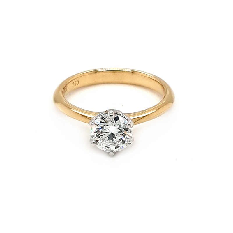 Leon Baker 18K Yellow Gold and Platinum Lab-Grown Diamond Engagement Ring_0