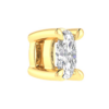 Royal Diamond 9K Yellow Gold Oval Diamond Necklace_2