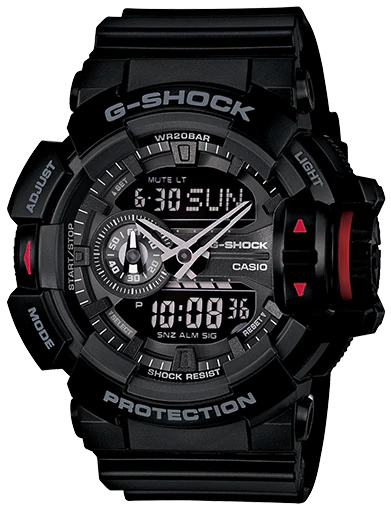 G-Shock Rotary Switch Black and Red Watch_0