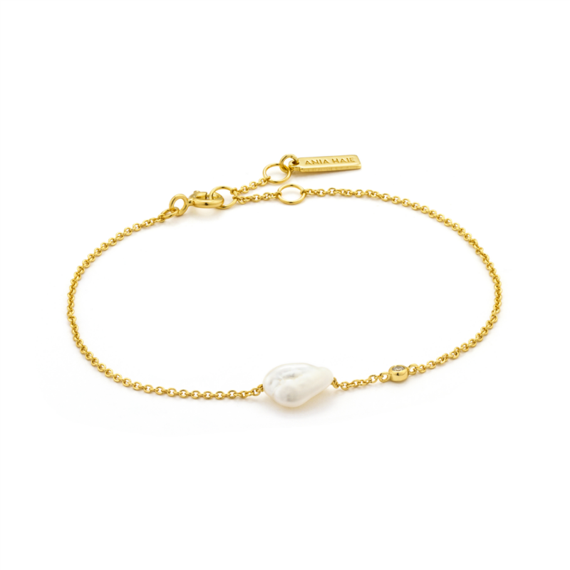 Ania Haie Gold Pearl Bracelet_0