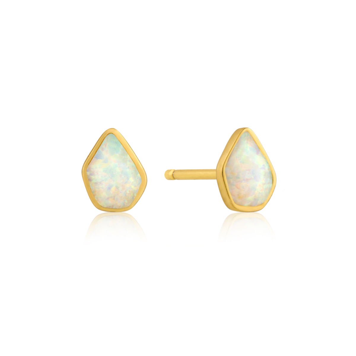 Ania Haie Opal Colour Gold Stud Earrings_0