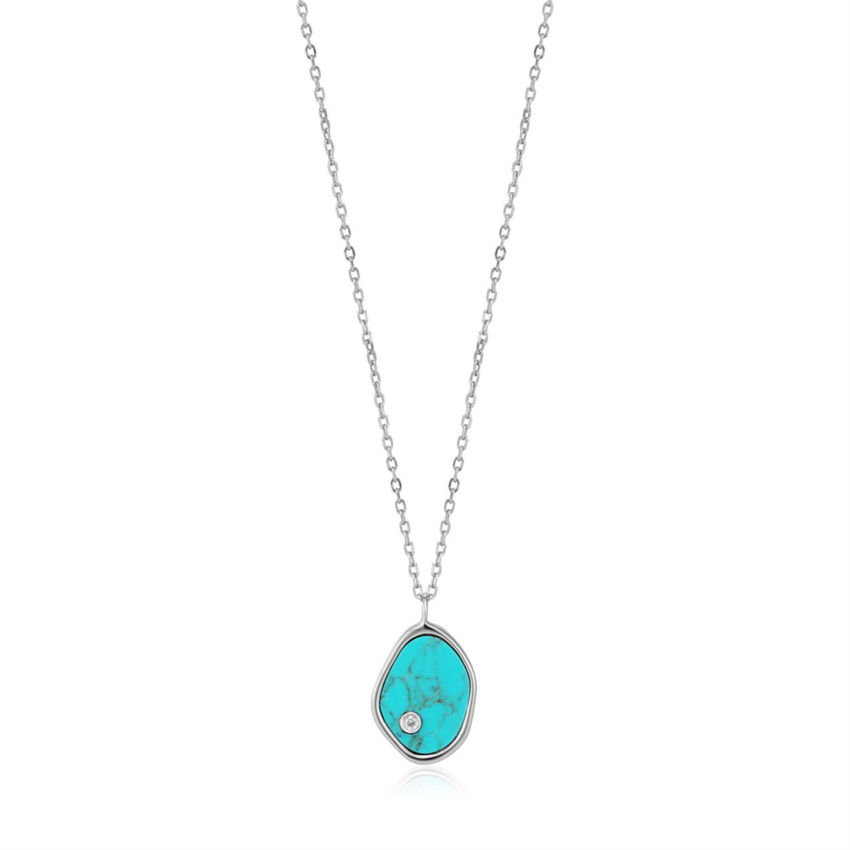 Ania Haie Silver Tidal Turquoise Necklace_0