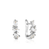 Ania Haie Silver Cluster Huggie Earrings_0