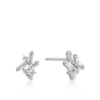 Ania Haie Silver Cluster Stud Earrings_0