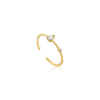 Ania Haie Opal Colour Raindrop Adjustable Gold Ring_0