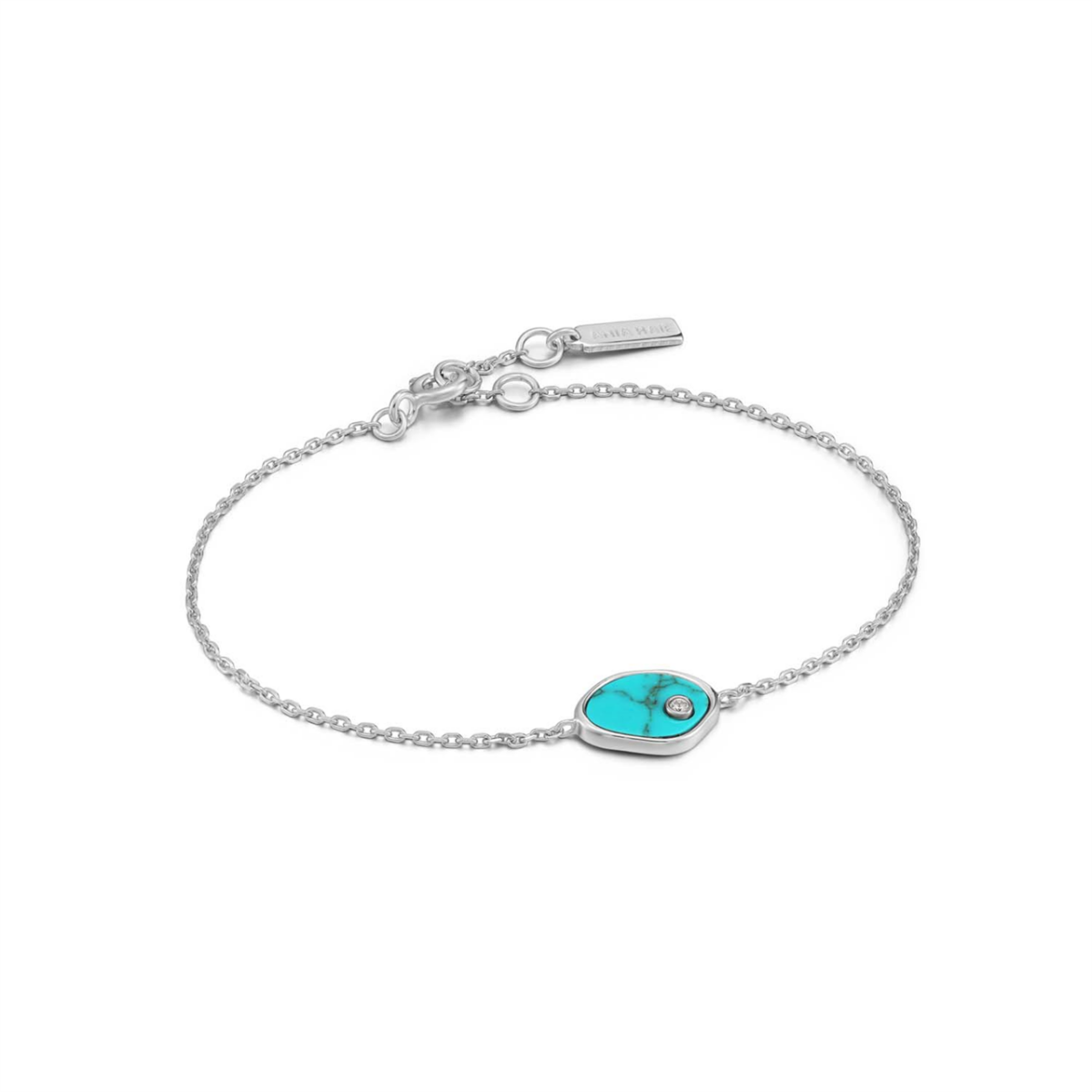 Ania Haie Silver Tidal Turquoise Bracelet_0