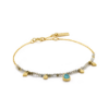 Ania Haie Turquoise and Labradorite Gold Bracelet_0