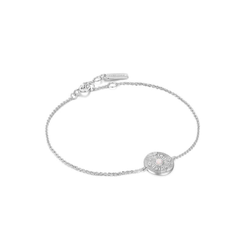 Ania Haie Silver Scattered Stars Kyoto Opal Disc Bracelet_0