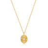 Ania Haie Gold Scattered Stars Kyoto Opal Disc Necklace_0