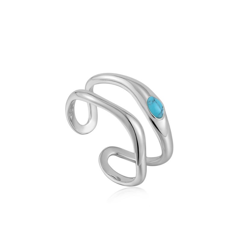 Ania Haie Silver Split Adjustable Ring_0