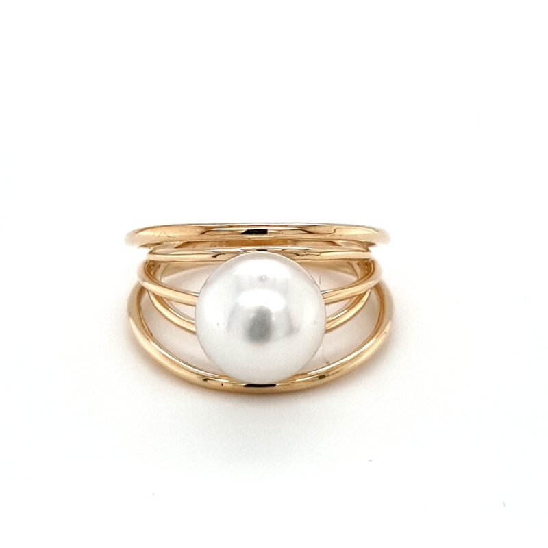 Leon Baker 9K Yellow Gold and Broome Pearl Ring_0