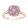 Royal Diamond 9K Rose Gold Amethyst and Diamond Ring_0