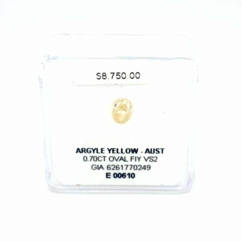 Argyle Fancy Yellow Oval Cut Diamond_0