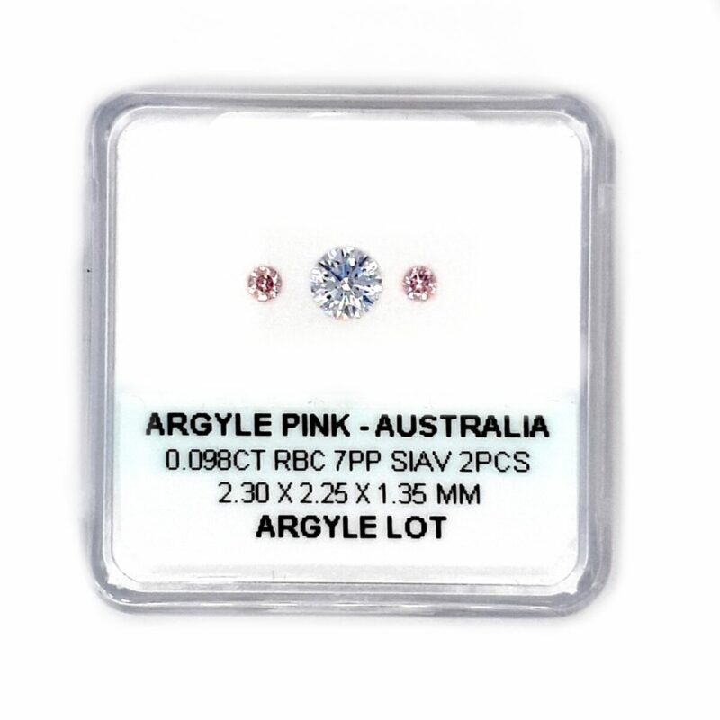Argyle Pink Diamond 0.049ct RBC 7PP SIAV_0