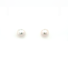 STERLING SILVER FRESH WATER PEARL BUTTON STUDS 8MM IE-W-SS-8S/S_0