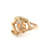 Leon Baker 9K Yellow Gold Diamond and Pink Sapphire Panther Ring_1