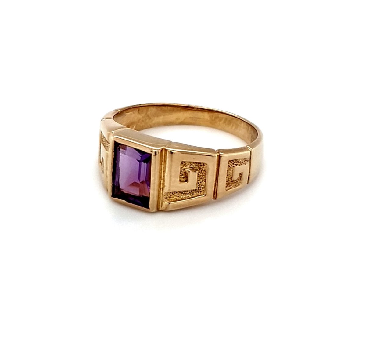 Leon Baker 9K Yellow Gold and Amethyst Dress Ring_1