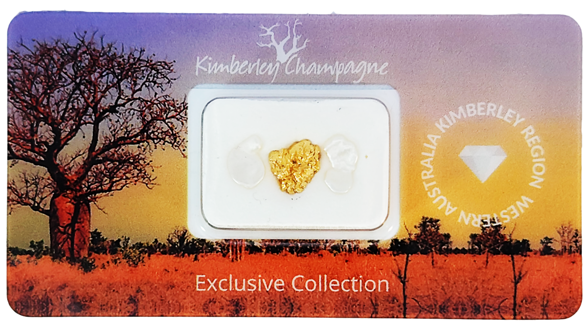 Kimberly Champagne Keshi Pearl & Gold Nugget Sealed Packet (CHNUG/139)_0