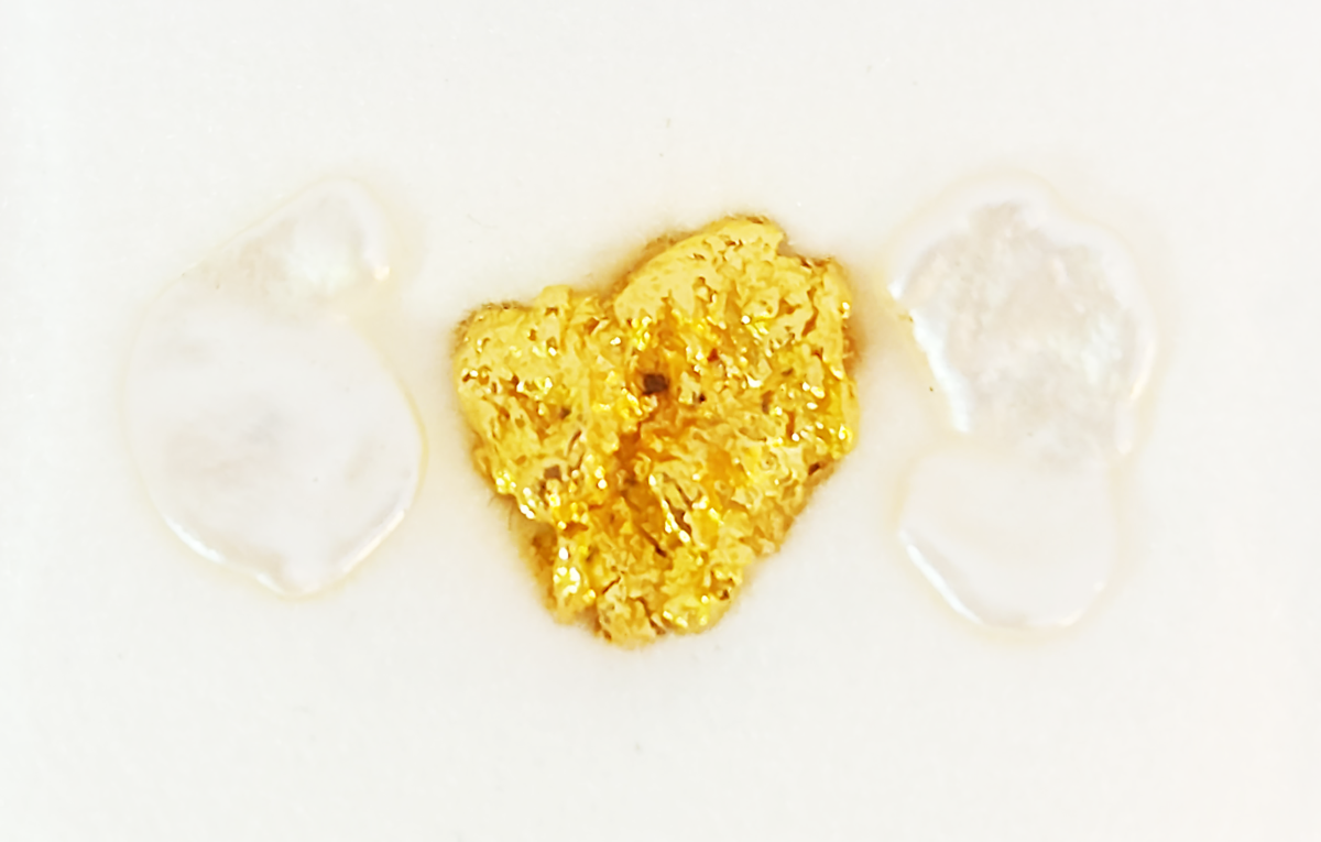 Kimberly Champagne Keshi Pearl & Gold Nugget Sealed Packet (CHNUG/139)_1