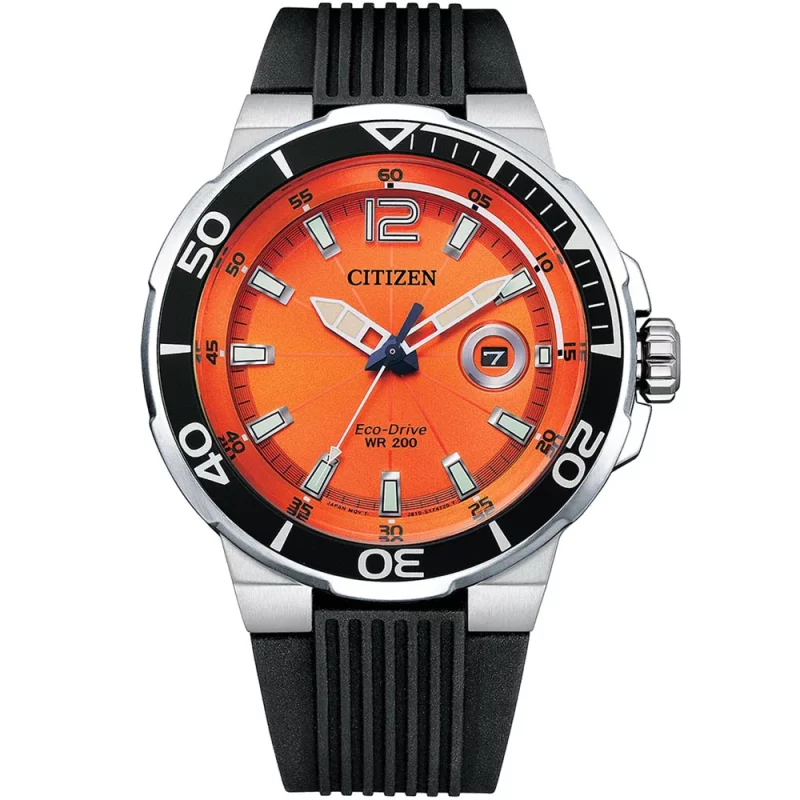 Citizen Gents Eco-Drive Orange Watch AW1427-05X_0