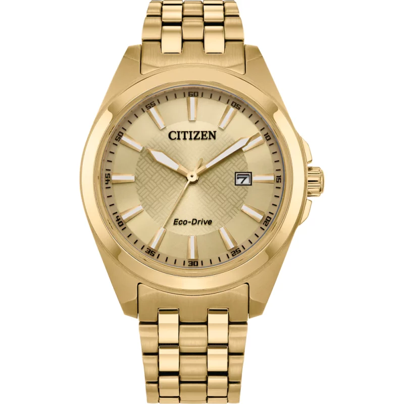 Citizen Gents Eco-Drive Gold Watch BM7532-54P_0