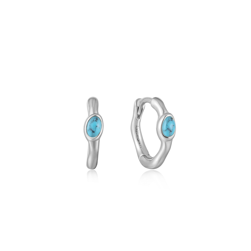 Ania Haie Making Waves Silver Turquoise Earrings