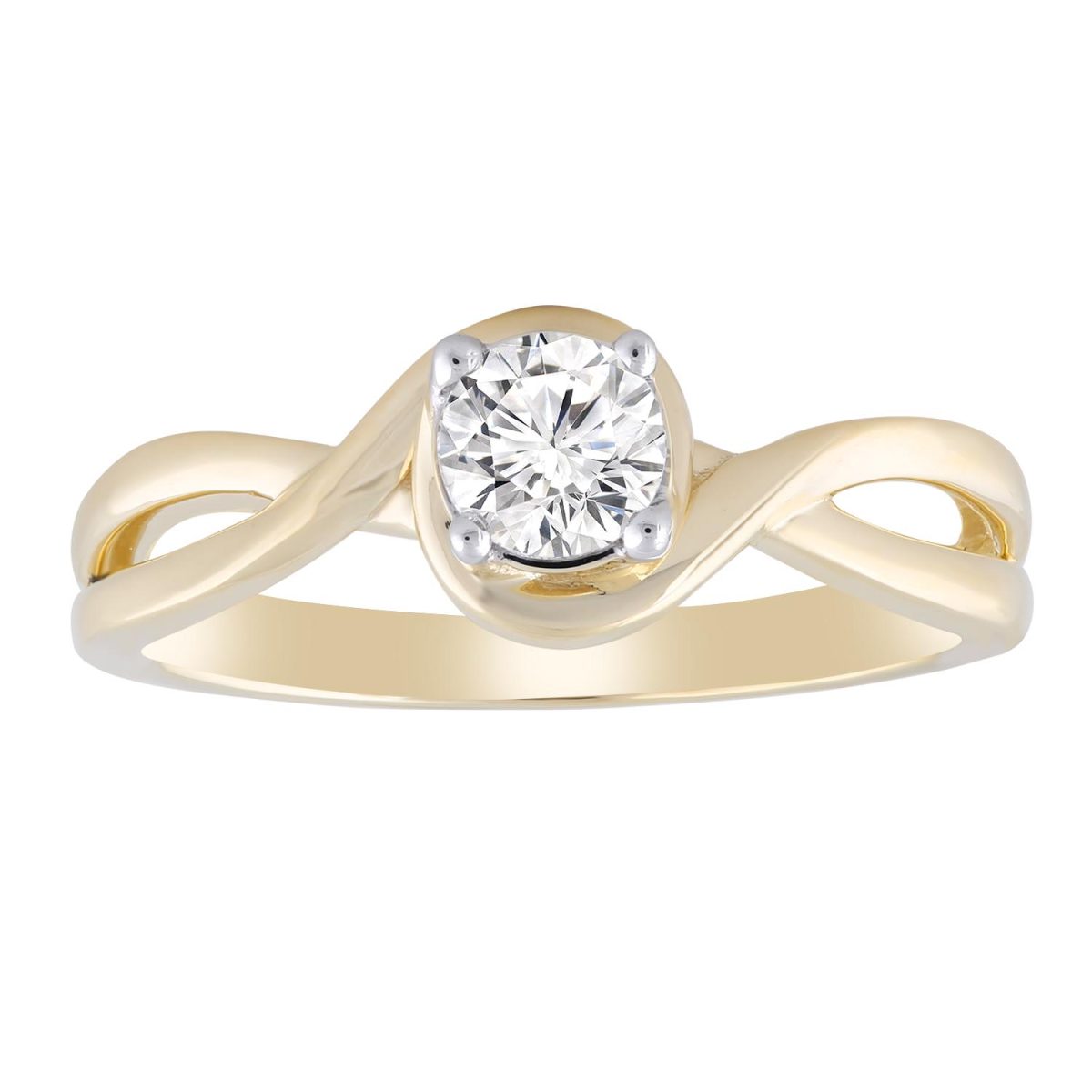 Royal Diamond Split Wave Ring_0