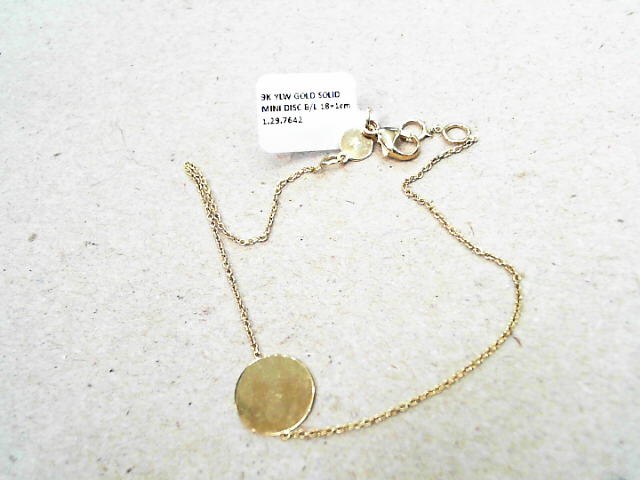 Leon Baker 9K Yellow Gold Mini Disc Bracelet 19cm_0