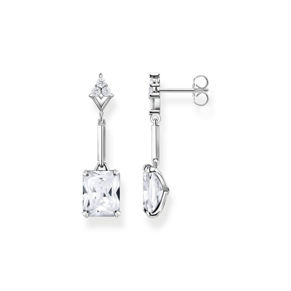 Thomas Sabo Silver Drop Earrings_0