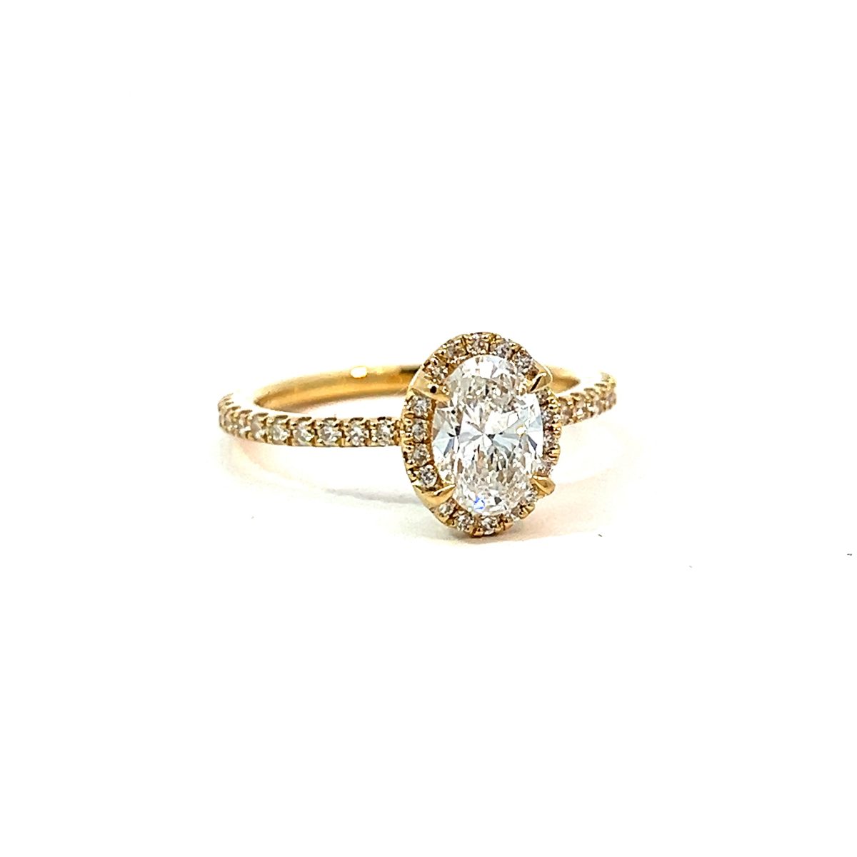 Leon Baker 18K WG LAB DIAM 1.42ct F VS2 OVAL HALO LGD RING LGRE-18587-N_1