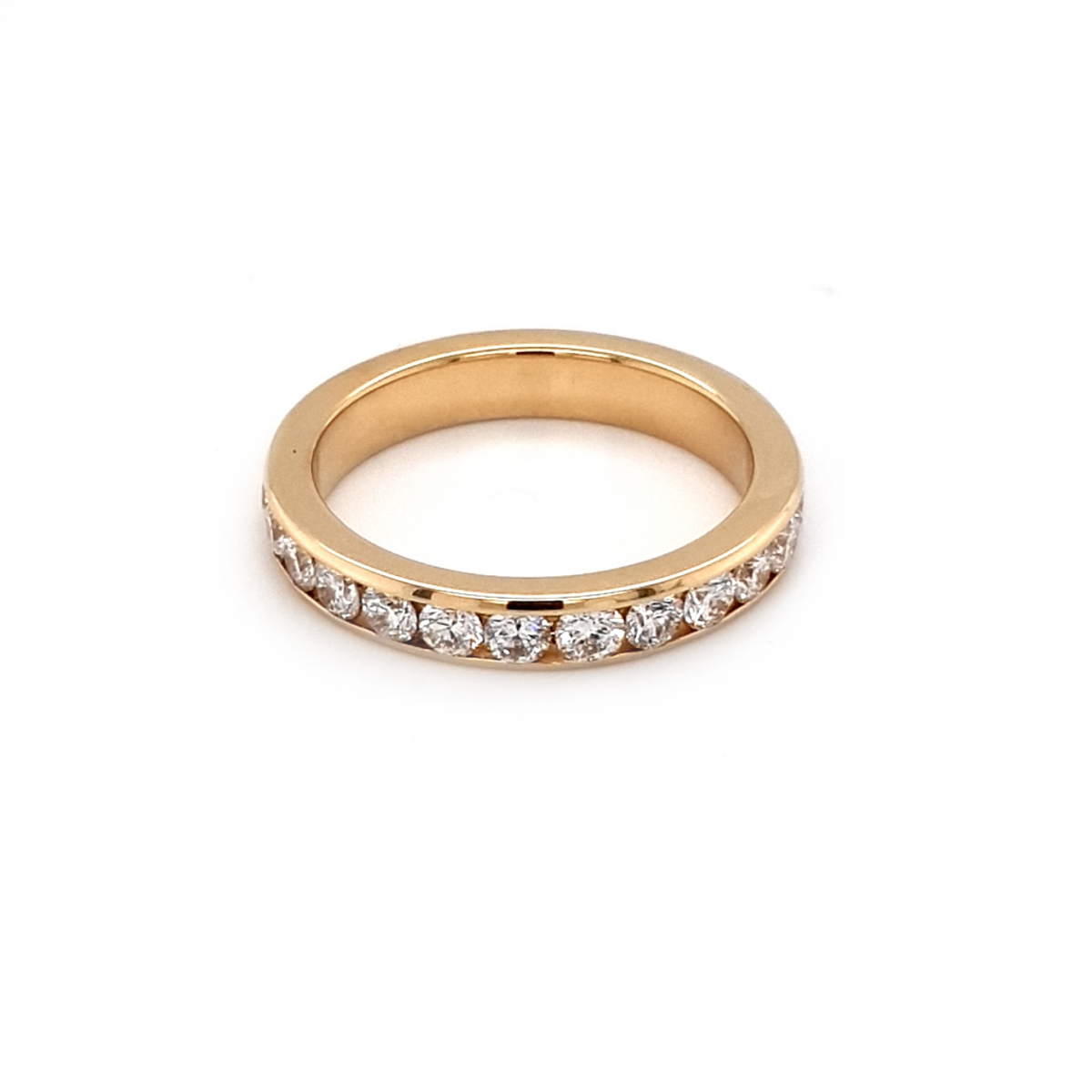 Leon Baker 18K Yellow Gold and Diamond Wedding Ring Size M1/2_0