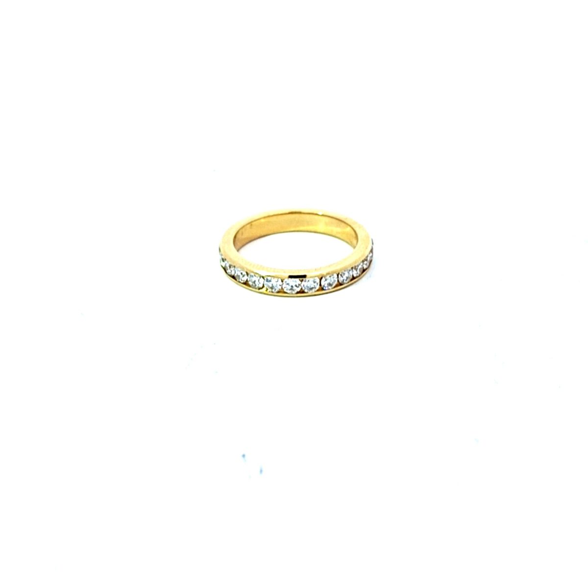 Leon Baker 18K Yellow Gold and Diamond Wedding Ring Size M1/2_2