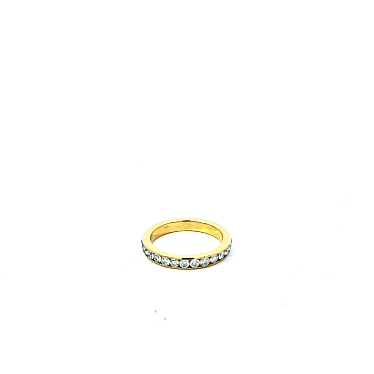 Leon Baker 18K Yellow Gold and Diamond Anniversary Ring Size L_2