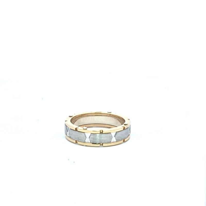 Leon Bakers Para Riveted Style Wedding Band SIZE U_0