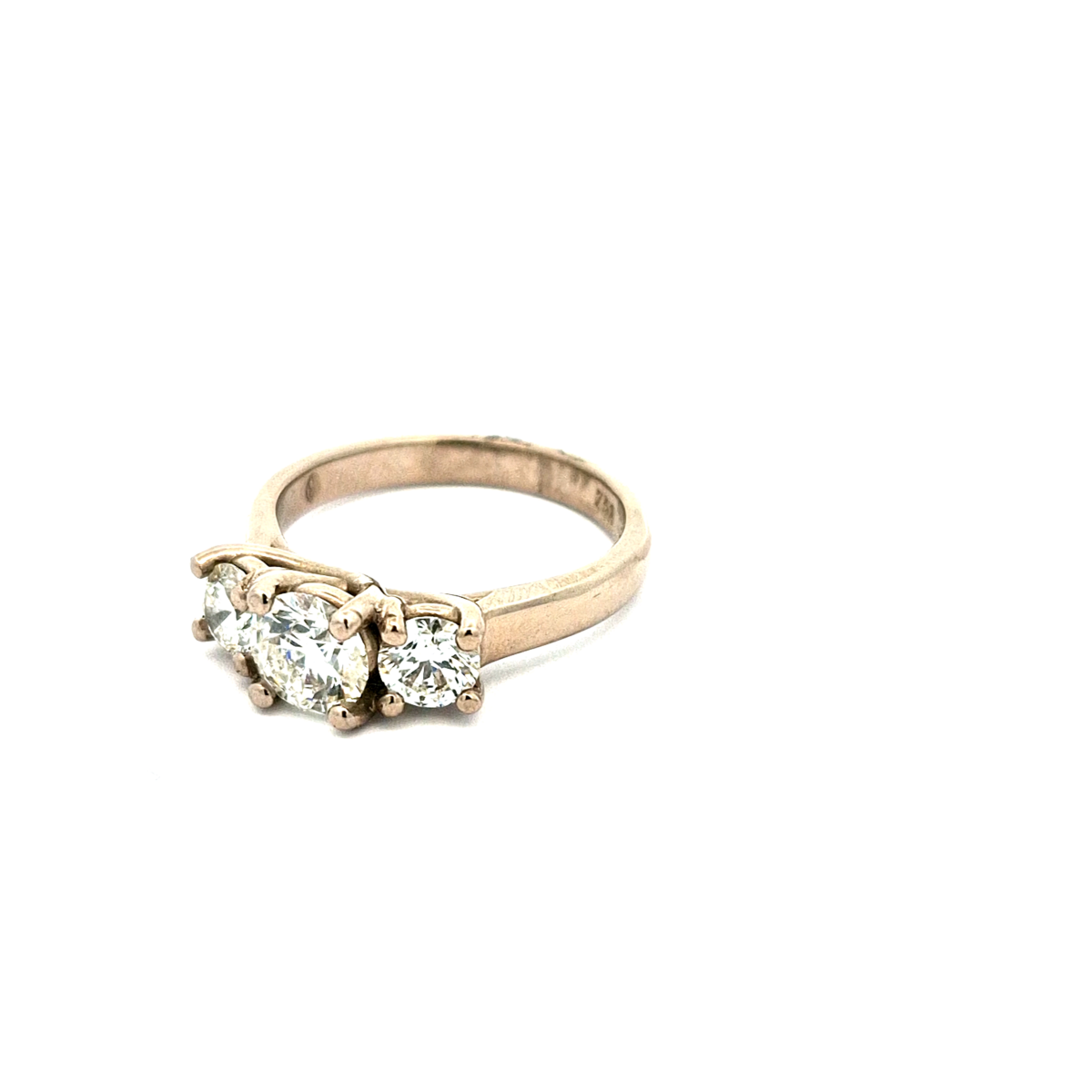 Leon Baker Trilogy Engagement Ring with Round Brillian Cut Diamonds_2