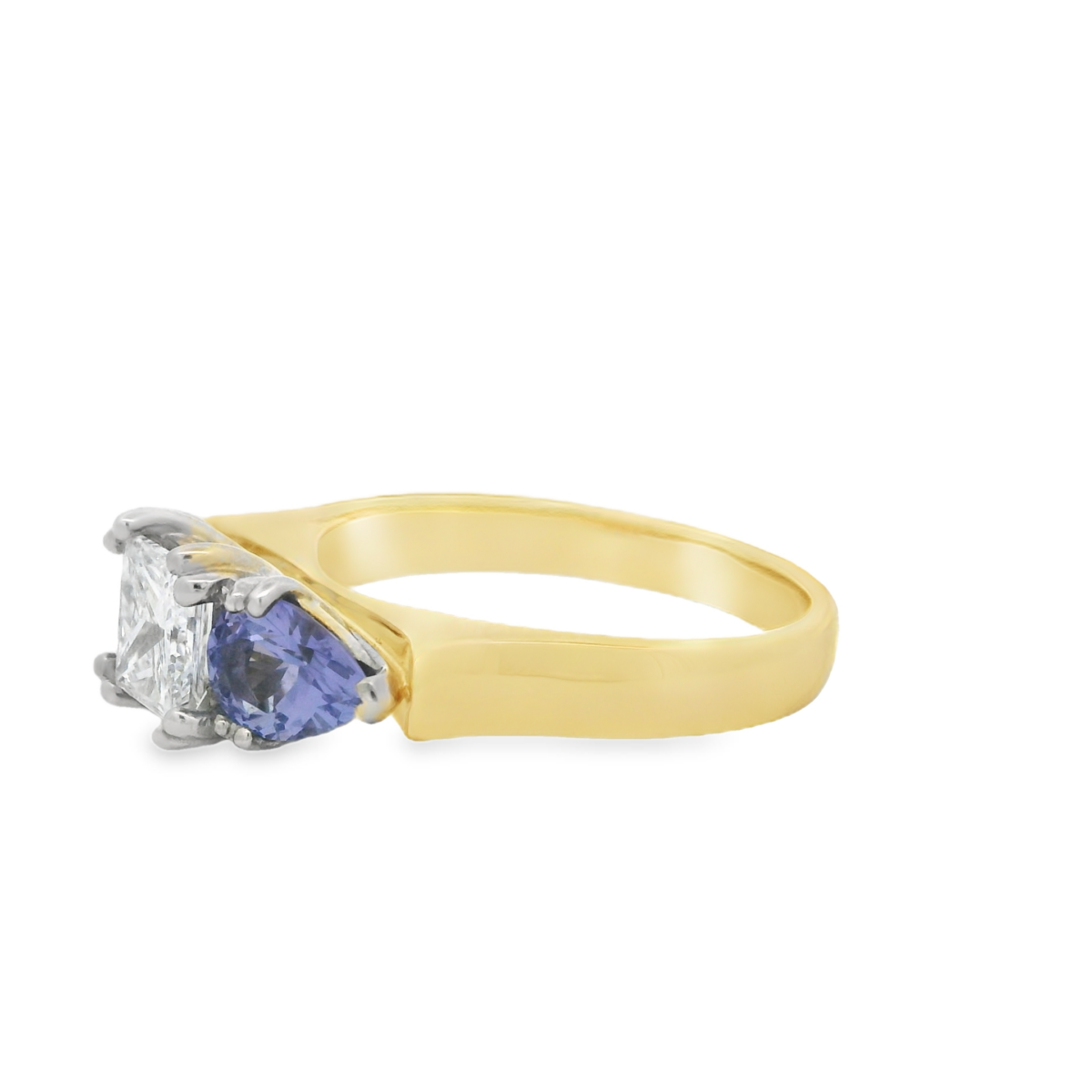 Leon Baker 18K Yellow Gold Tanzanite and Diamond Ring_2