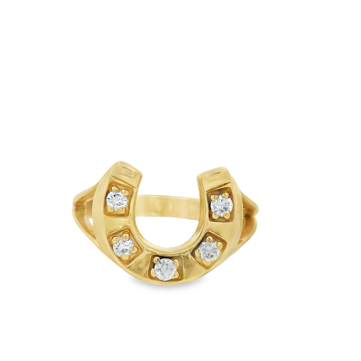 9KYG Horseshoe Diamond Ring_0