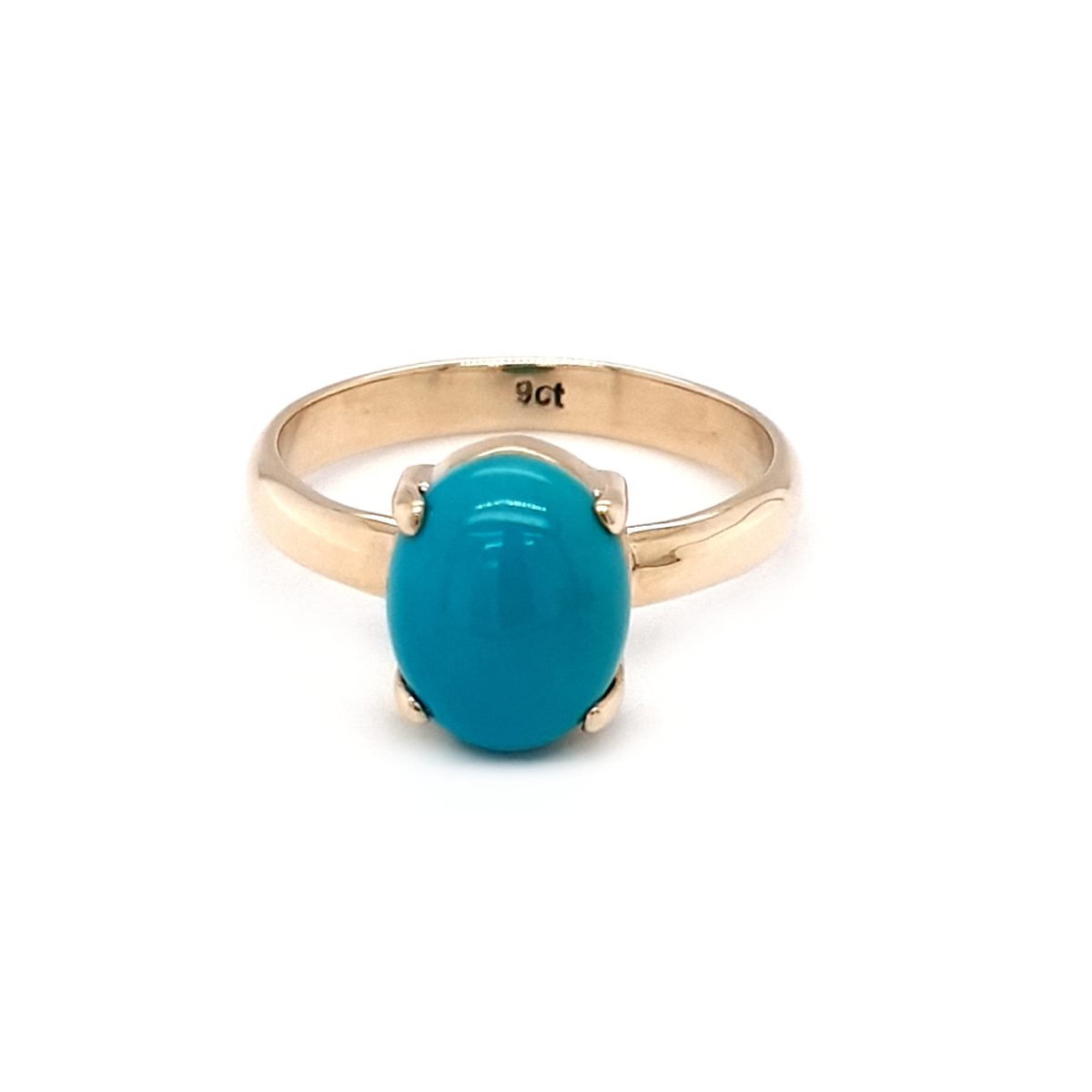 Leon Baker 9K Yellow Gold and Arizona Turquoise Ring_0