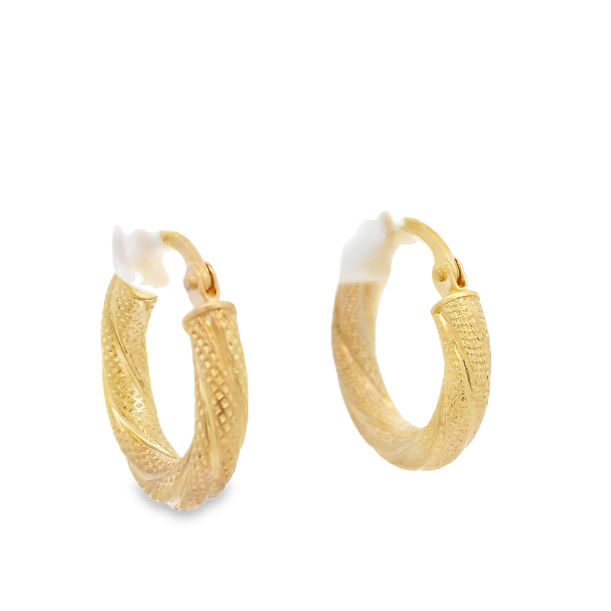 Leon Baker 9K Yellow Gold Hoop Earrings_0