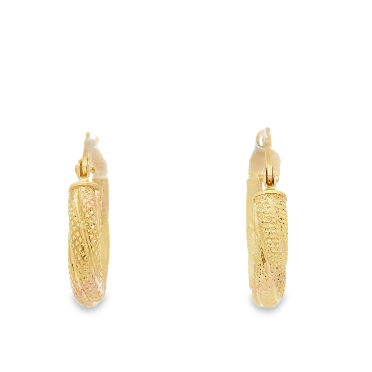 Leon Baker 9K Yellow Gold Hoop Earrings_1