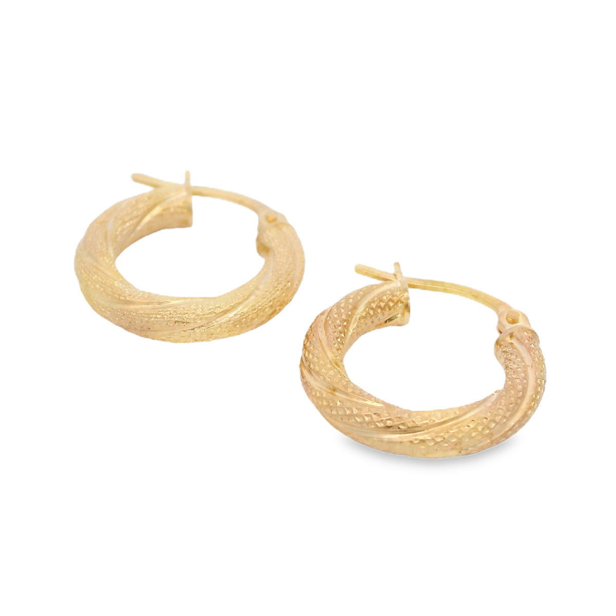 Leon Baker 9K Yellow Gold Hoop Earrings_2