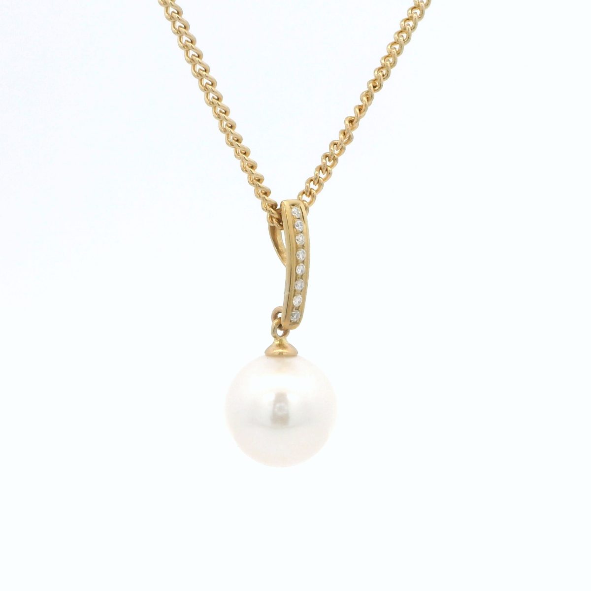 White Round Edison Diamond Pendant_2