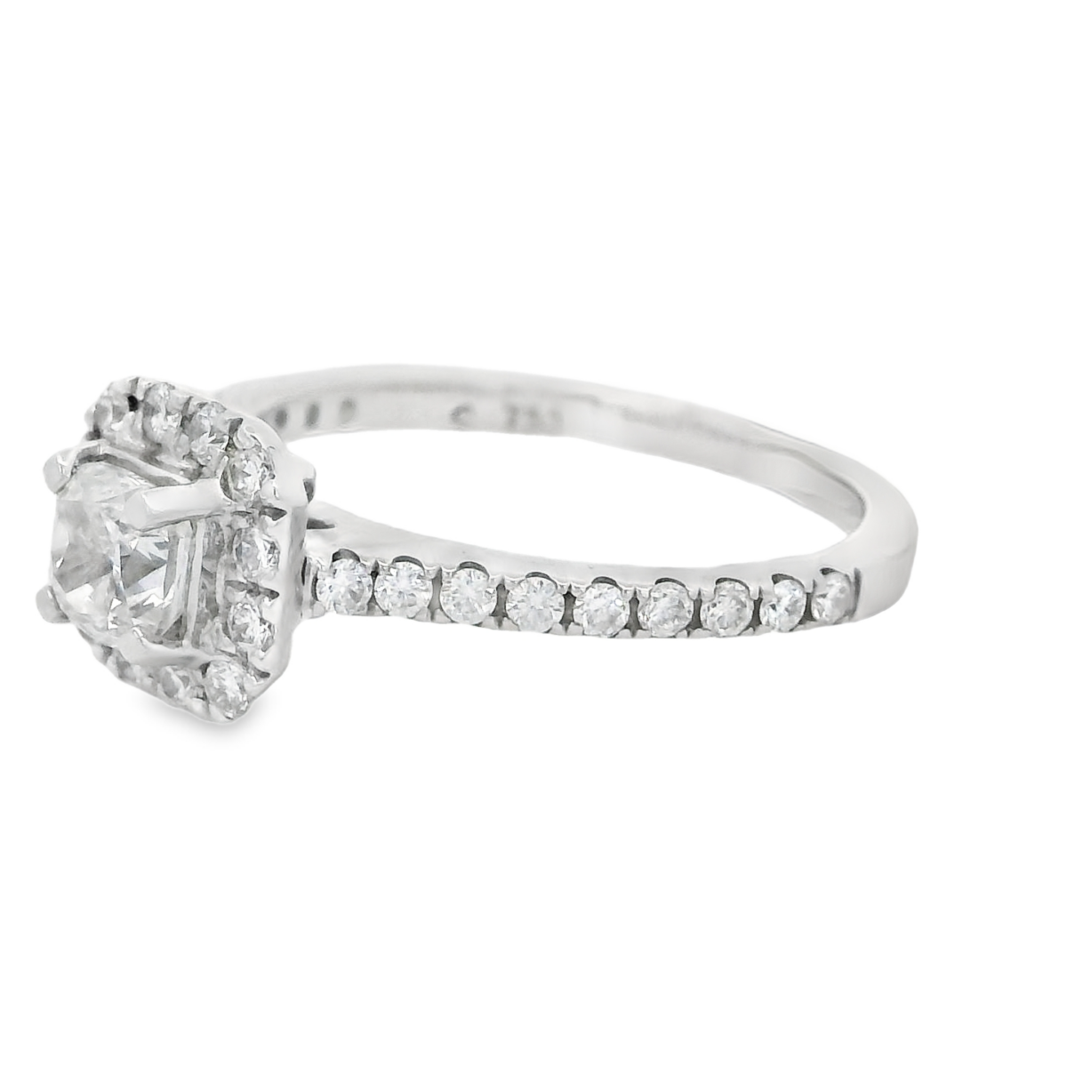 Leon Bakers 18K White Gold GIA Diamond Engagement Ring_2