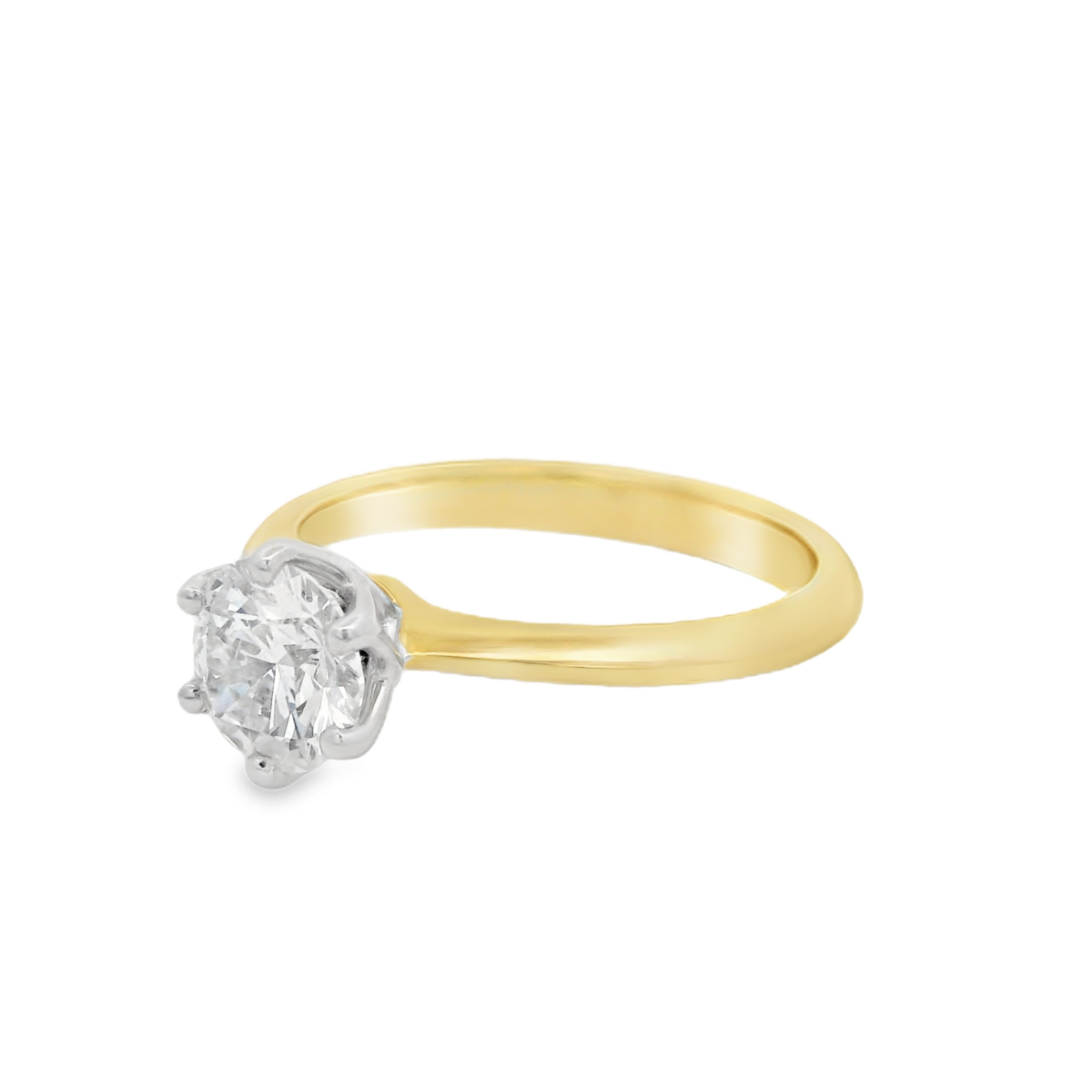 Leon Baker 18K Yellow Gold and Platinum Lab-Grown Diamond Engagement Ring_1