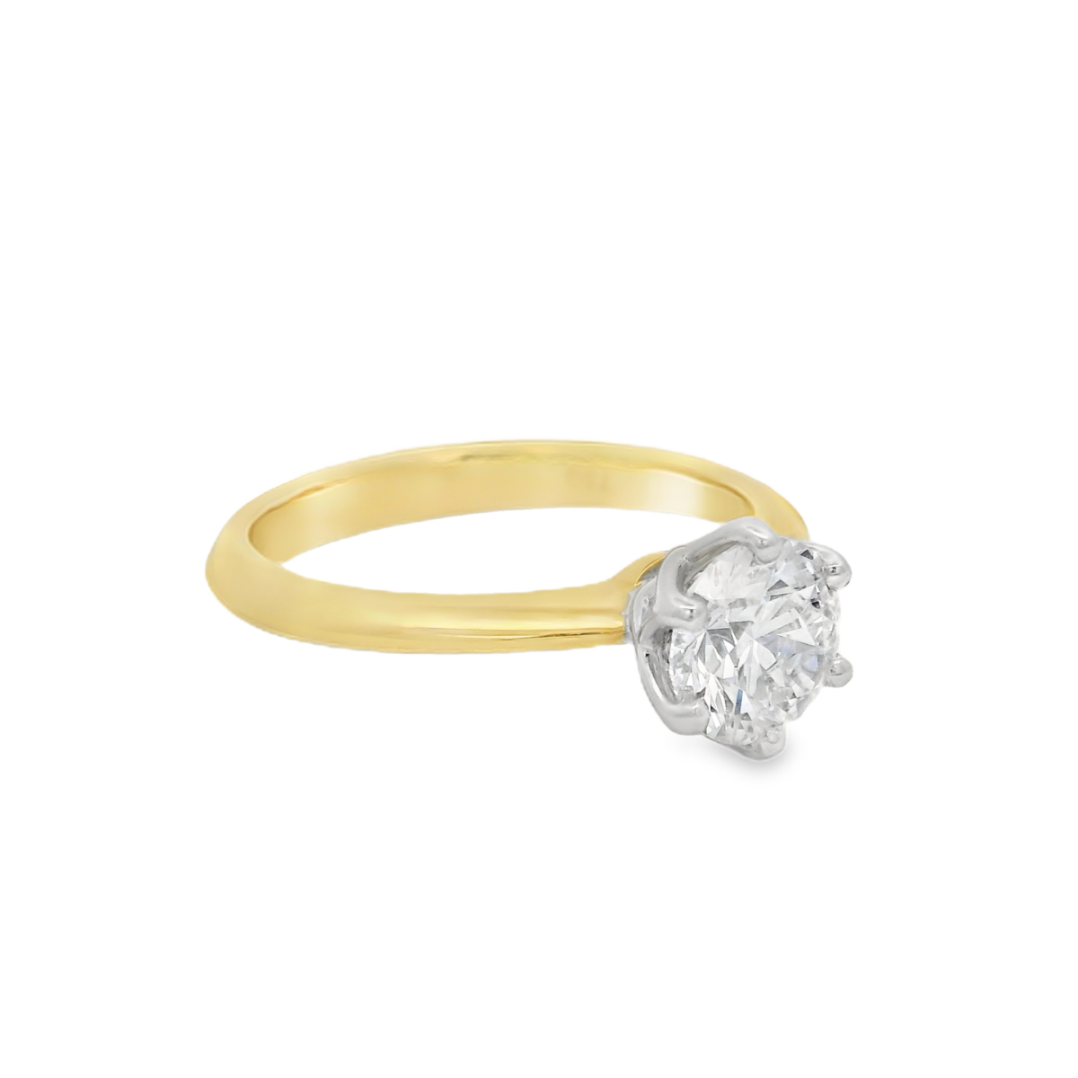 Leon Baker 18K Yellow Gold and Platinum Lab-Grown Diamond Engagement Ring_2