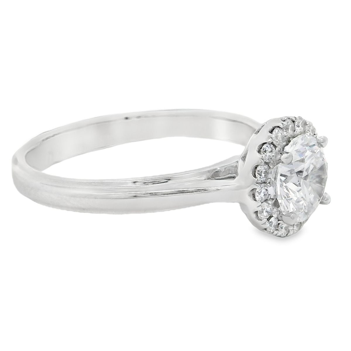 Leon Baker 18CT WG 6 D90 .75CT CZ CENTRE STONE,SIDE DIA= 18 GSI2 Ring_1