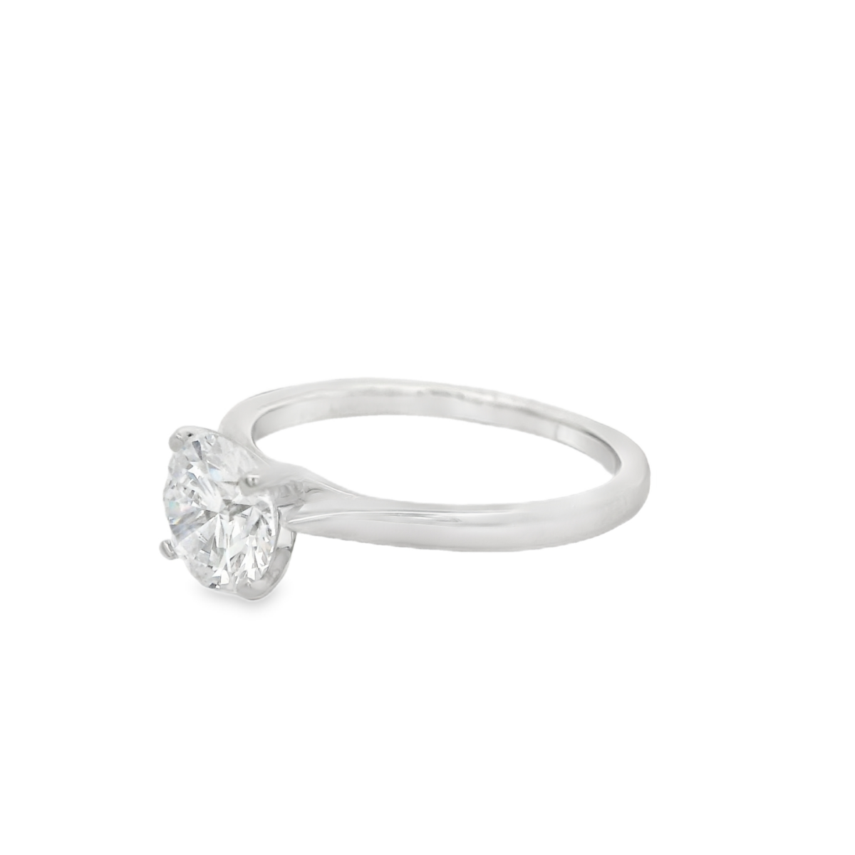 18KWG 1.00ct Round Lab Diamond Ring_2