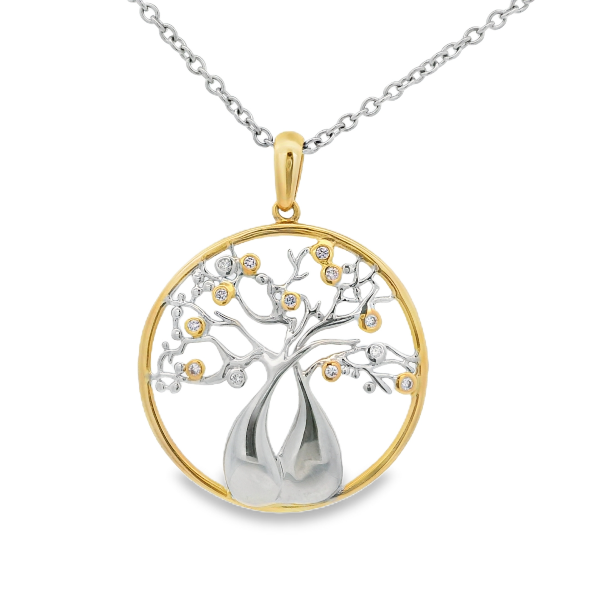 18KRG Australian Boab Tree Pendant_0